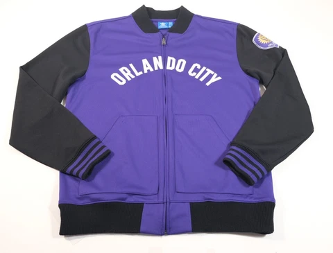 Adidas Orlando City Purple Track Jacket Sz L Cover
