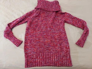 Womens Ann Taylor Sweater L Large Red Cotton - Picture 1 of 5