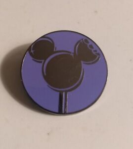 Official Disney Trading Pin 2011 Mickey Lollipop Purple/Silver Circle (No Back)