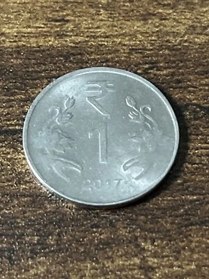 2017 India 1 RUPEE Actual Coin TK5759* - Image 1 of 3