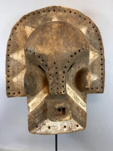 250301 -Large Extremely Rare Antique African Motetela or Tetela mask - DR Congo. - Picture 1 of 15