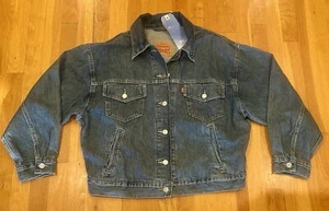 Levi's NWT Women's Medium Blue Cool Moisture Wicking Denim Jacket (an) - Picture 1 of 9