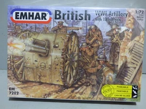 Emhar British WW1 Atrtillery and 18 pdr gun 1:72 nd scale - Picture 1 of 2