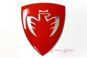 UNIQUE GLOSSY FIBER RED MIDSHIP LOGO FENDER BADGE EMBLEM MR2 SPYDER MR-S MRS JDM - Picture 1 of 5