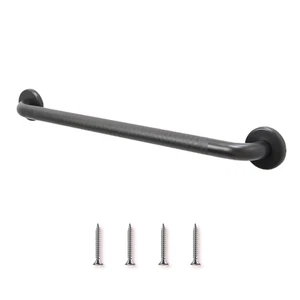 Shower Grab Bar Knurled Grip in Oil Rubbed Bronze Finish | Holds Upto 400 lb - Picture 1 of 63