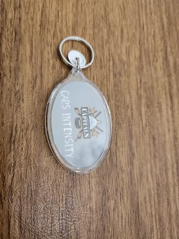 Washington Capitals Caps Intensity Keychain Grey Car Key Tag DC Hockey Fan Gear Cover