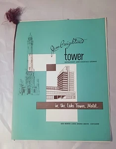 Jim Creighton's Tower Restaurant Vintage 1960 Speisekarte Lake Shore Drive Chicago - Bild 1 von 8