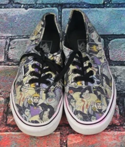RARE Vans X Disney Villains Vans Authentic Sneakers Size Womens 6.5 Mens 5 - Picture 1 of 3