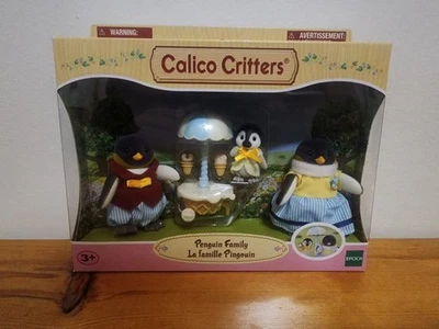 Nuevo sin abrir Sylvanian Families Calico Critters Penguin Family Set mamá papá bebé Foto 1 de 2