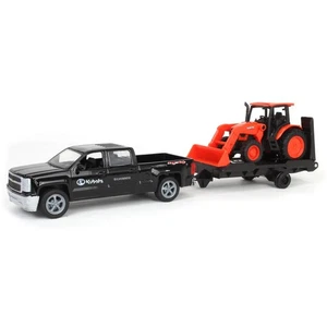 New Ray 1/43 Chevy Pickup Trailer Kubota M5-111 Tractor Loader SS-34213 - Picture 1 of 5