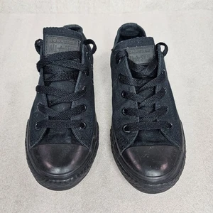 Converse Chuck Taylor ALL STAR 314786F Black Mono Size 1 Canvas Casual Shoe - Picture 1 of 10