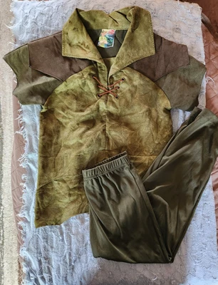 Disney Store Peter Pan Niño Disfraz Talla Pequeña 5/6 Top Pantalones Foto 1 de 4