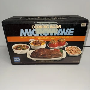 VINTAGE CORNING WARE 5-TEILIGES MIKROWELLEN-SET MW-116 LITTLE SIZZLER NEU versiegelt - Bild 1 von 4