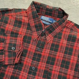 Polo Ralph Lauren Shirt Mens L Woodsman Workshirt Plaid Cotton Button Down NEW - Picture 1 of 7