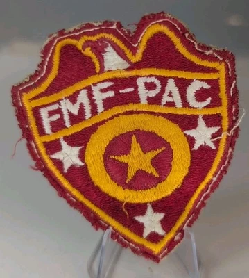WWII USMC Fleet Marine Force Pacific Supply Service Shoulder Sleeve Insignia  - Image 1 of 4