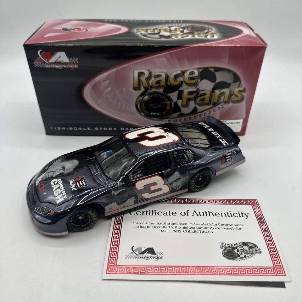 Dale Earnhardt Johnny Cash The Man In Black 2008 color cromo acción NASCAR 1/24 Foto 1 de 4