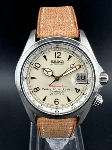Seiko Alpinist Men's Automatic Ivory Dial Date 37mm Watch 4S15-6000 SCVF007 - Picture 1 of 16