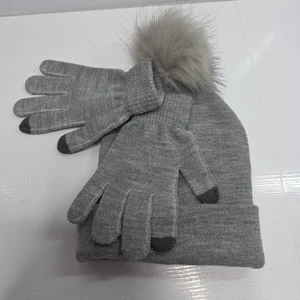 Unisex Kids Beanie Hat & Glove Set. One Size. Winter Hat & Glove Set - Picture 1 of 4