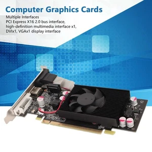 GT210 1G DDR2 64bit Graphics Card Support DVI VGA HD Multimedia Interface Fo BEA - Picture 1 of 12