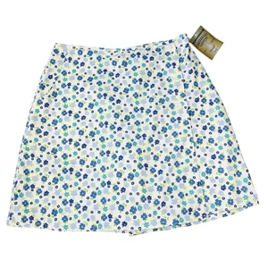 Neu mit Etikett Vintage Y2K Crossroadss Blumen Skort Größe 12 Large 100 % Baumwolle Taschen - Bild 1 von 5