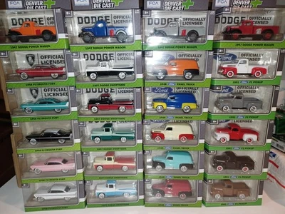 24 PACK Die-Cast 1:48 Scale Vehicles - Power Wagons, Fury Cars, Panel & Pick-ups - Image 1 of 4