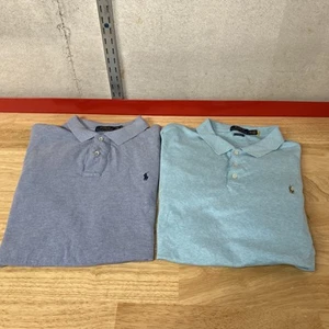 Polo Ralph Lauren Men’s 2XL Polo Shirt Lot 2 Shirts Blue - Picture 1 of 8