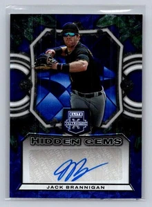 2023 Panini Elite #HG-JBR Jack Brannigan Hidden Gems Blue Signatures - Picture 1 of 2