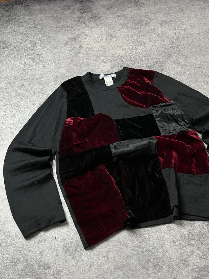 🔥CAMISETA COMME DES GARÇONS ARCHIVO PATCHWORK MANGA LARGA CDG AÑOS 90 Foto 1 de 4