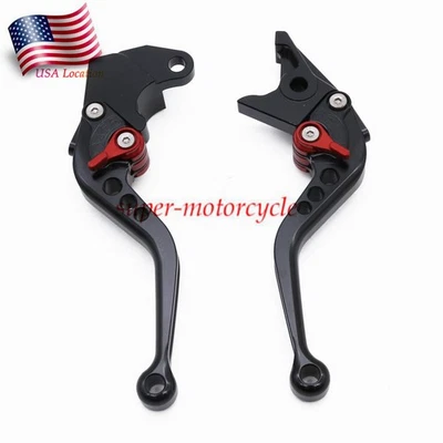 For Suzuki TL1000S 1997-2001 Black Brake Clutch Levers CNC Short Adjust Handle - Image 1 of 4