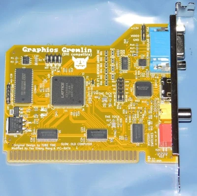 XT CGA MDA Grafikkarte Platine Graphics Gremlin HD DVI VGA Composite ISA Card GE - Bild 1 von 4
