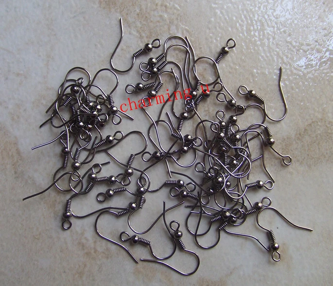 25 coppie di monachelle  in ottone colore nero 17x18mm bijoux - Immagine 1 di 1