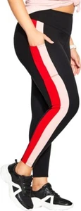 City Chic Aisha Stripe Pocket Leggings Size 18 - Picture 1 of 6