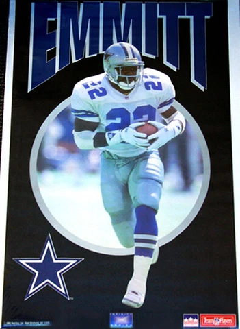 Emmitt Smith INFINITY SERIES 1993 Vintage Dallas Cowboys Starline 22x34 POSTER Cover