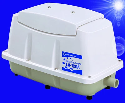 NITTO KOHKI 🐟♻️ MEDO LA-120A Belüftungs Kompressor Durchlüfter Luftpumpe Aquarium Zubehör