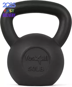 5-80 Lbs Cast Iron Kettlebell for Dumbbell Weights Exercises, Gym, Full Body Hom - Picture 1 of 12