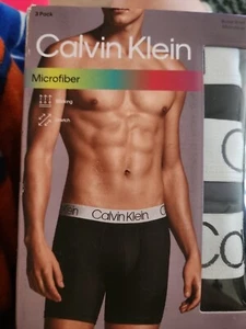 Calvin Klein Men`s Microfiber Wicking Low Rise Trunk Pack of 3, Multicolor, Med - Picture 1 of 5