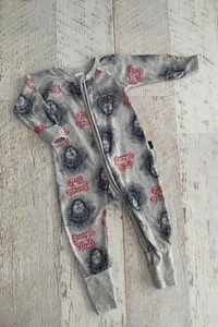 BONDS Baby Sz 0 6-12 mths WONDERSUIT COTTON allinone zippy JUNGLE BELLS. - Picture 1 of 1