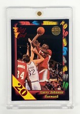 1991 WILD CARD 20 STRIPE RED HOT ROOKIES RC LARRY JOHNSON HIGH GRADE VERY RARE
