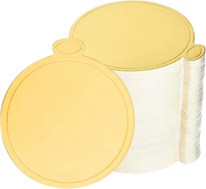 100 Packs Gold Cake Boards,3.1 Inch Mini round Cake Boards,Food-Graded Corrugate - Picture 1 of 6