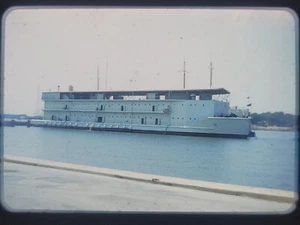 Vintage 1949 Kodachrome Slide Red Border APL 31 Ship ANNAPOLIS MARYLAND - Picture 1 of 3