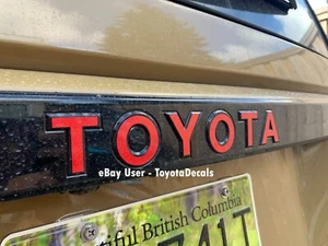 FITS Toyota Land Cruiser LC250 TOYOTA Tailgate Emblem Decal 2024 2025 - Picture 1 of 5