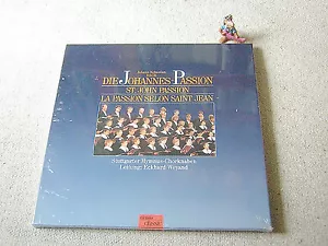 BACH St. John Passion STUTTGARTER HYMNUS boys choir SEALED GER 3LP BOX HÄNSSLER - Picture 1 of 2