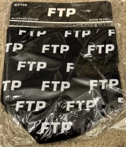 NWT FTP Fuckthepopulation All Over Logo Neoprene Mask Black OS FREE SHIPPING! - Picture 1 of 9