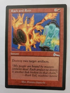MTG Magic The Gathering Card Rack and Ruin Instant Red Urza's Legacy 1999 - Picture 1 of 2