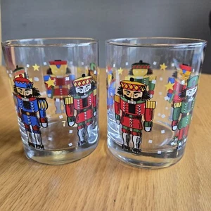 2er Set Vintage Nussknacker Solider Short Tumbler Trinkgläser Weihnachtstasse - Bild 1 von 4