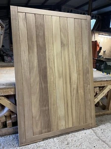 Wooden Shed Door New Iroko Hardwood Gates Pedestrian Custom The Workshop Door - Picture 1 of 3
