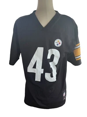 Camiseta Pittsburgh Steelers Equipo NFL Ropa Juvenil L Reebok #43 Troy Polamalu Foto 1 de 4