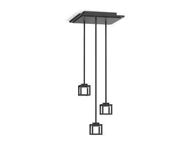 BRAND NEW! Kallista Grid Pendant Matte Black (P30971-00-BL) - Image 1 of 2