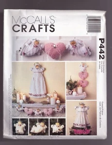 McCALL'S CRAFTS P442 ANGEL TREE TOPPER WALL DECORATIONS ORNAMENTS AND GARLAND - Bild 1 von 2