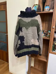 IVAN GRUNDAHL ALPACA BLEND OVERSIZED KNITTED PRINTED JUMPER-M - Picture 1 of 12